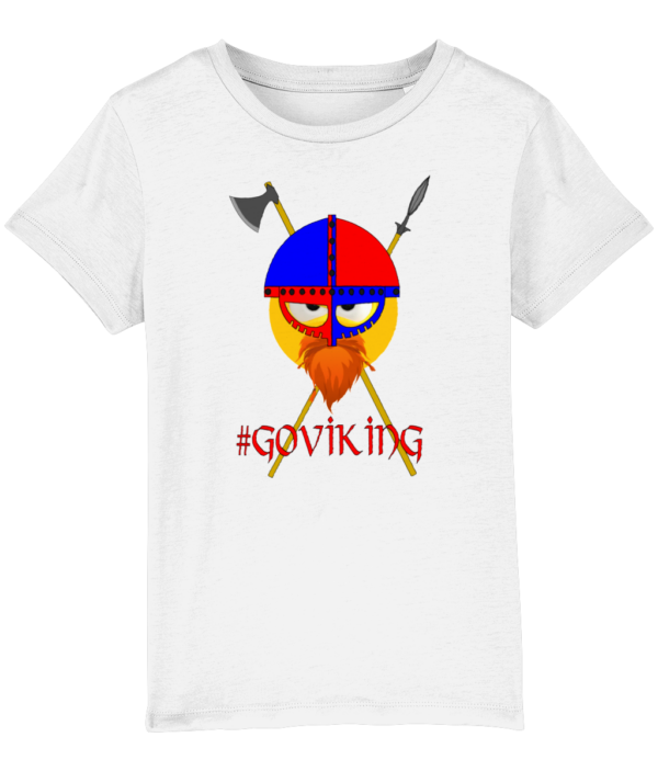 Viking Kids Shirt - Viking Emoji #GoViking met speer en bijl