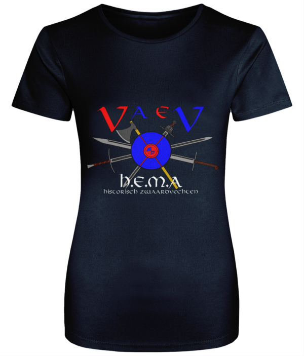 Womens Cool Sport T VaeV HEMA logo witte tekst - Afbeelding 2