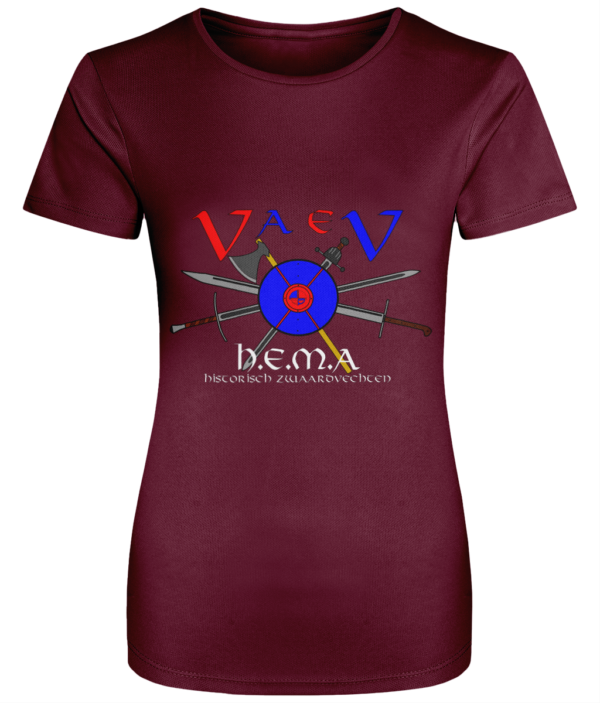 Womens Cool Sport T VaeV HEMA logo witte tekst