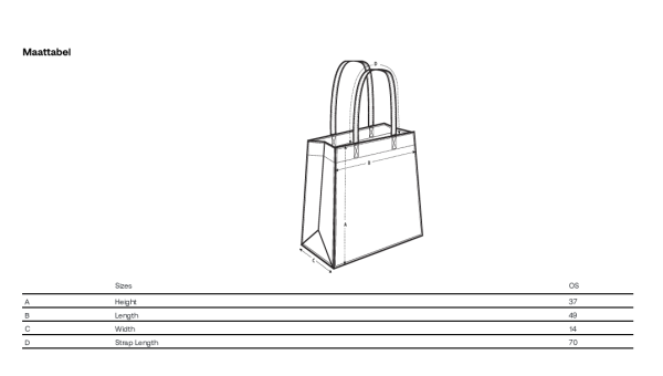 Afmeting shopping bag