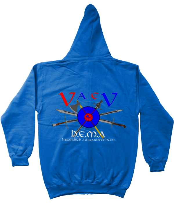 Zipped Hoodie - VaeV HEMA logo Historisch zwaardvechten - Afbeelding 2