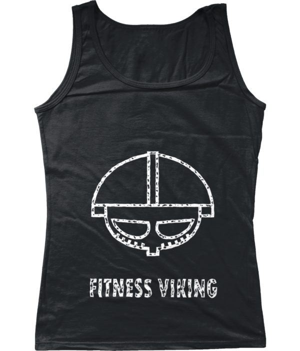 Dames Tank Top Fitness Viking zwart