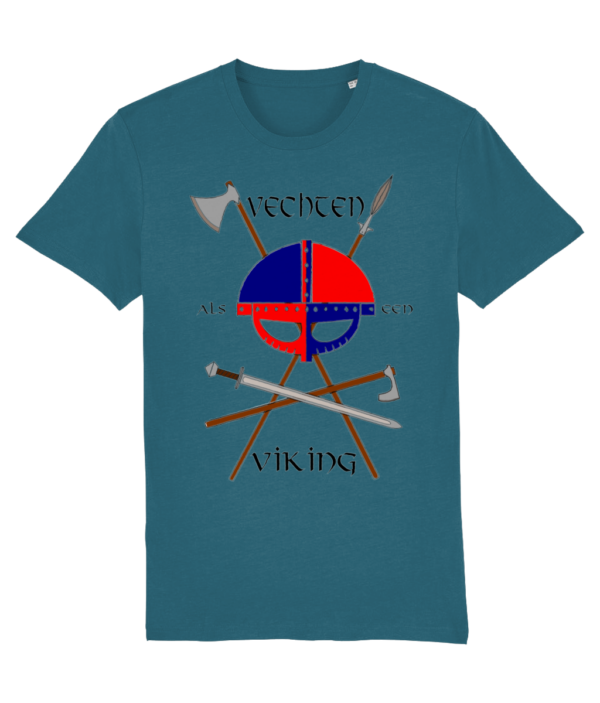 T-shirt Vechten als een Viking wapens en helm