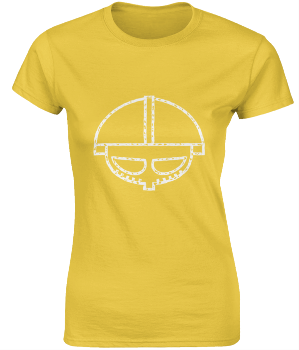 Dames Fitness Viking T-Shirt logo groot Daisy